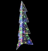 VidaXL Kerstboom met 100 LED Multikleur 120 cm Acryl