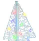 VidaXL Kerstboom met 100 LED Multikleur 120 cm Acryl