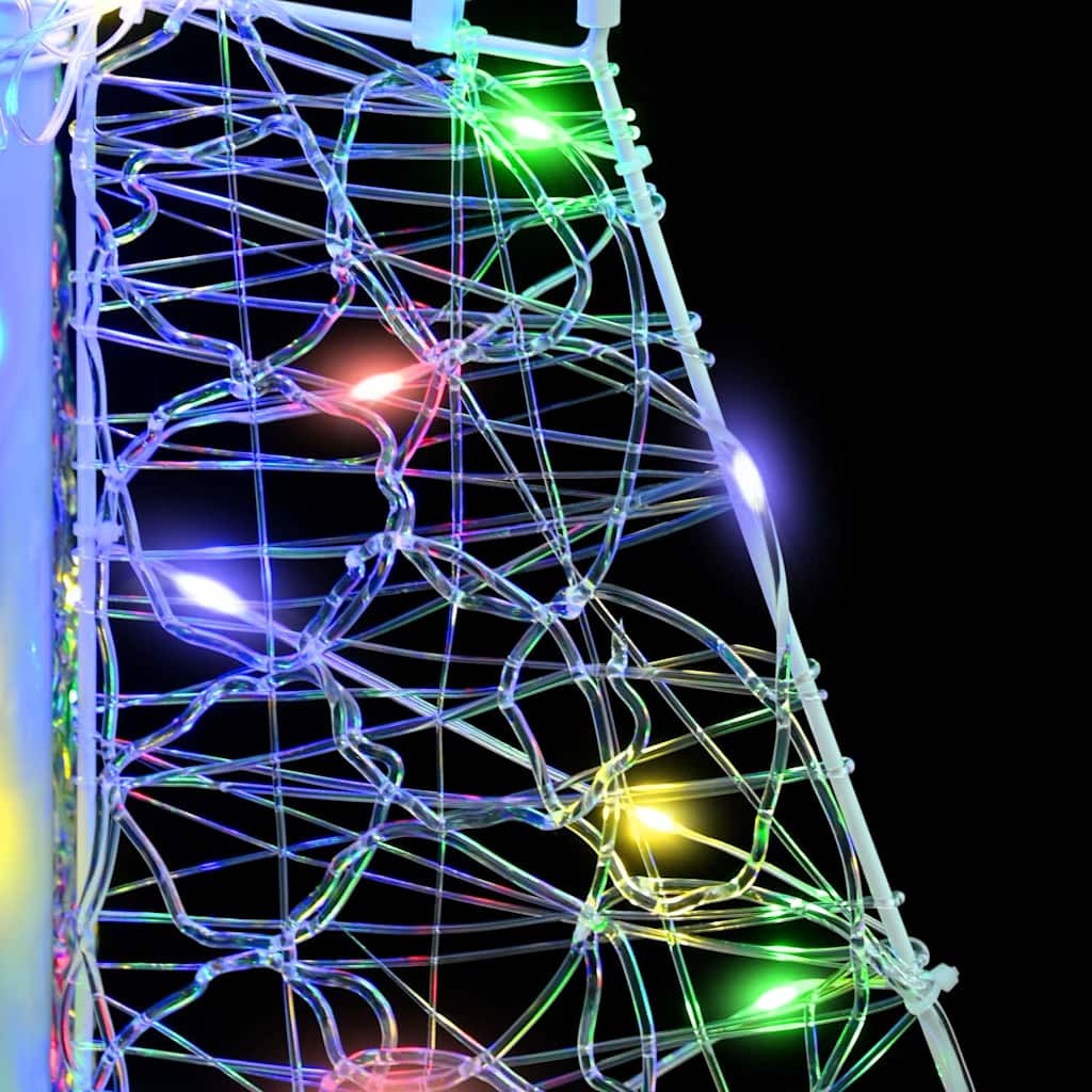 VidaXL Kerstboom met 100 LED Multikleur 120 cm Acryl