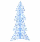 VidaXL Kerstboom met 100 LED Blauw 120 cm Acryl