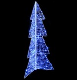 VidaXL Kerstboom met 100 LED Blauw 120 cm Acryl