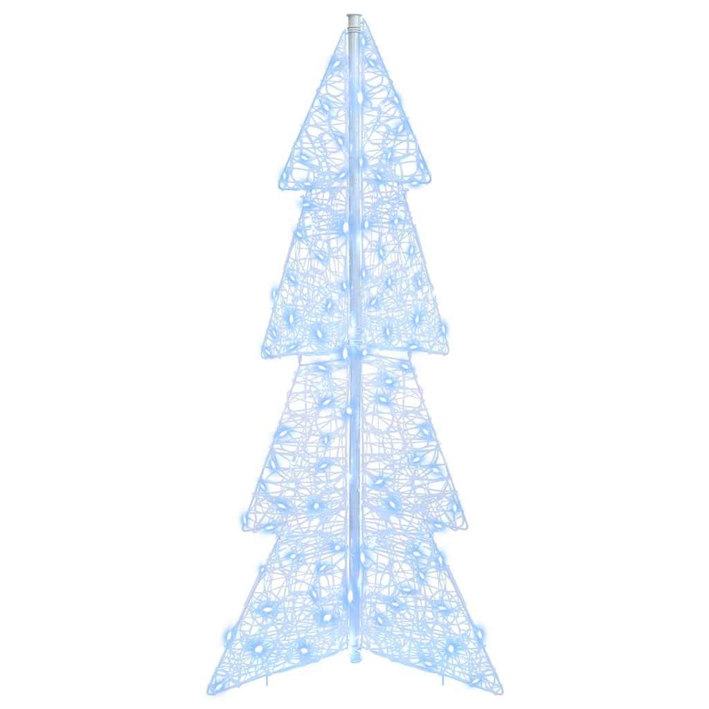 VidaXL Kerstboom met 100 LED Koud Wit 120 cm Acryl