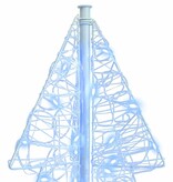 VidaXL Kerstboom met 100 LED Koud Wit 120 cm Acryl