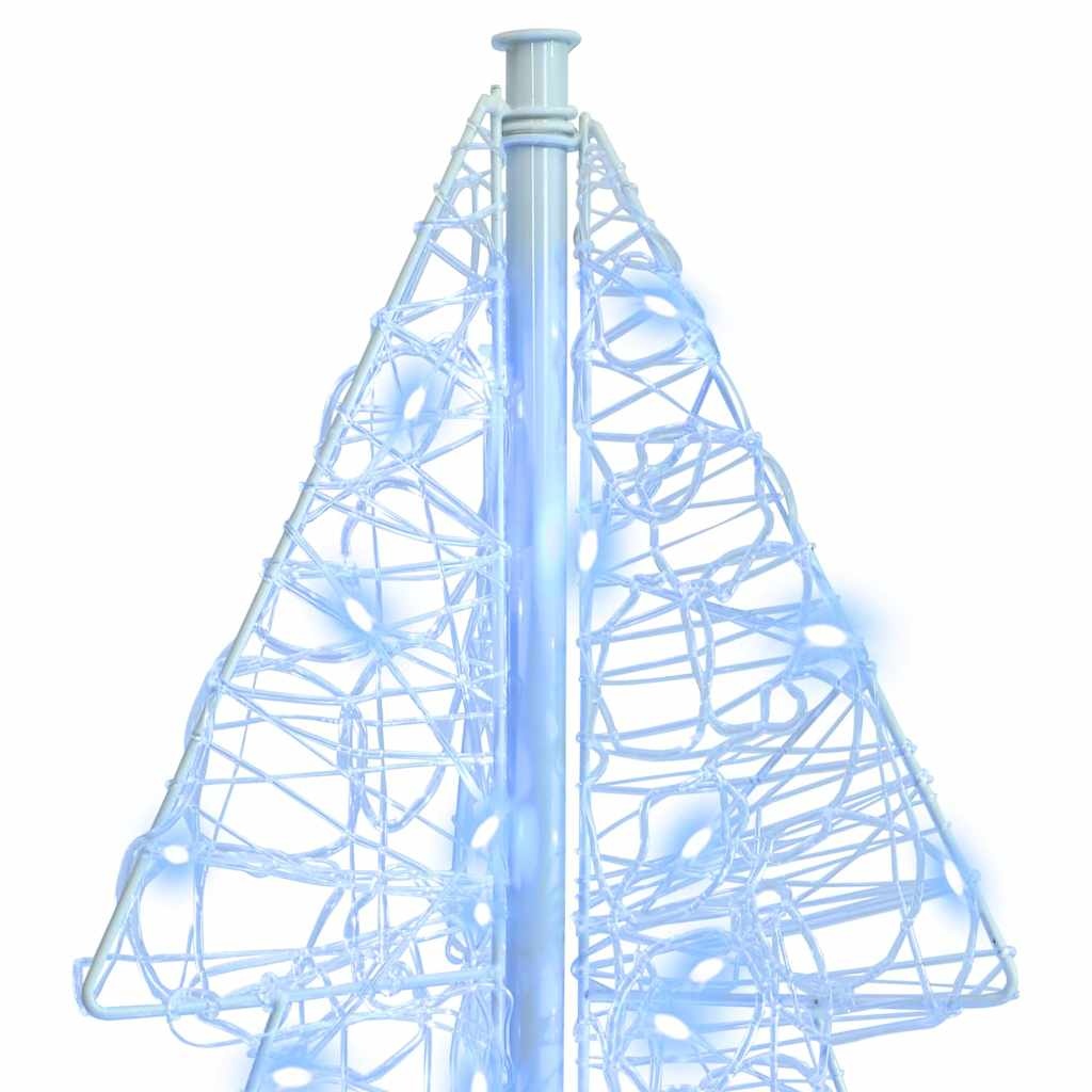 VidaXL Kerstboom met 100 LED Koud Wit 120 cm Acryl