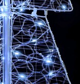 VidaXL Kerstboom met 100 LED Koud Wit 120 cm Acryl