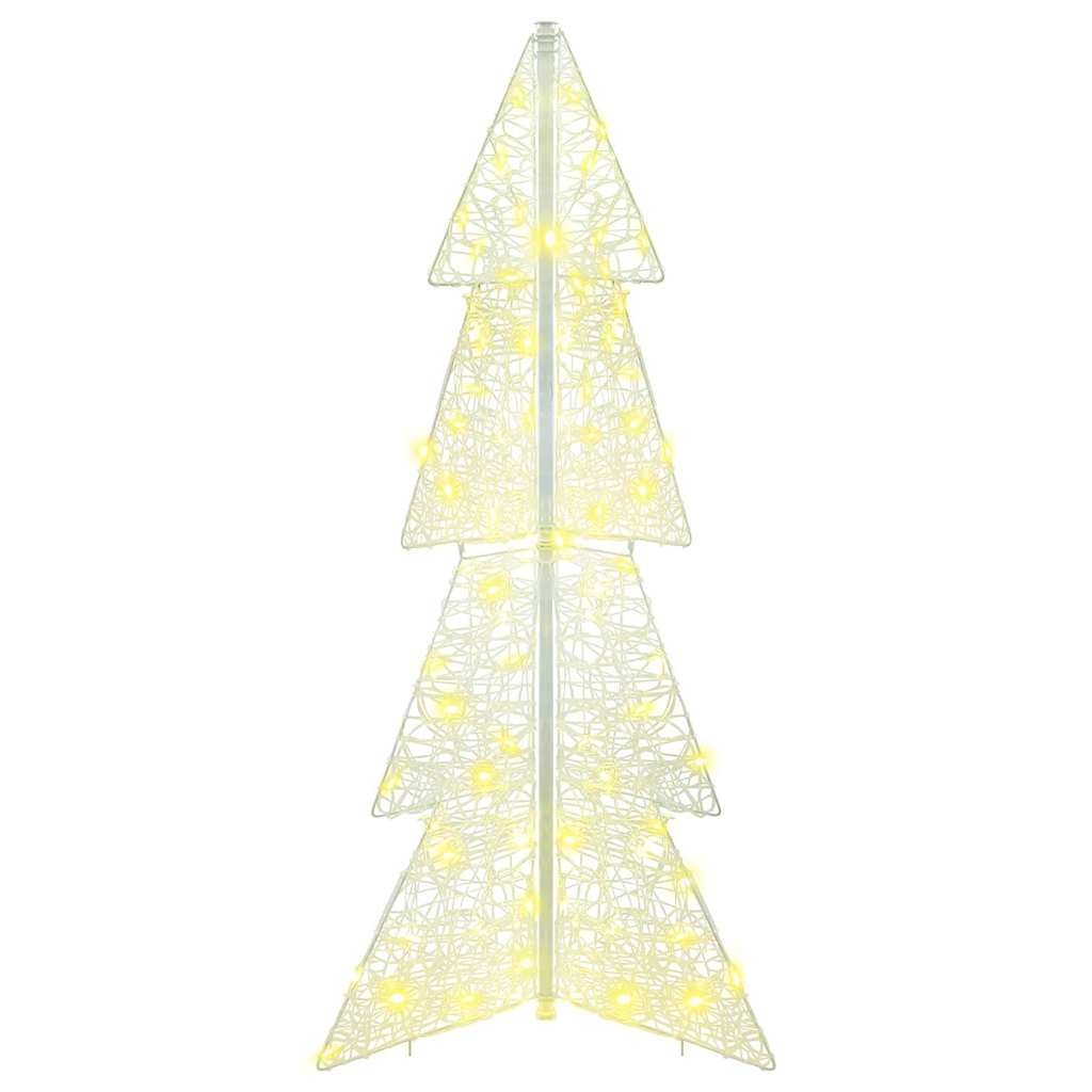 VidaXL Kerstboom met 100 LED Warmwit 120 cm Acryl