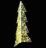 VidaXL Kerstboom met 100 LED Warmwit 120 cm Acryl
