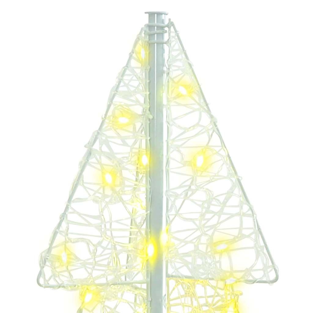 VidaXL Kerstboom met 100 LED Warmwit 120 cm Acryl