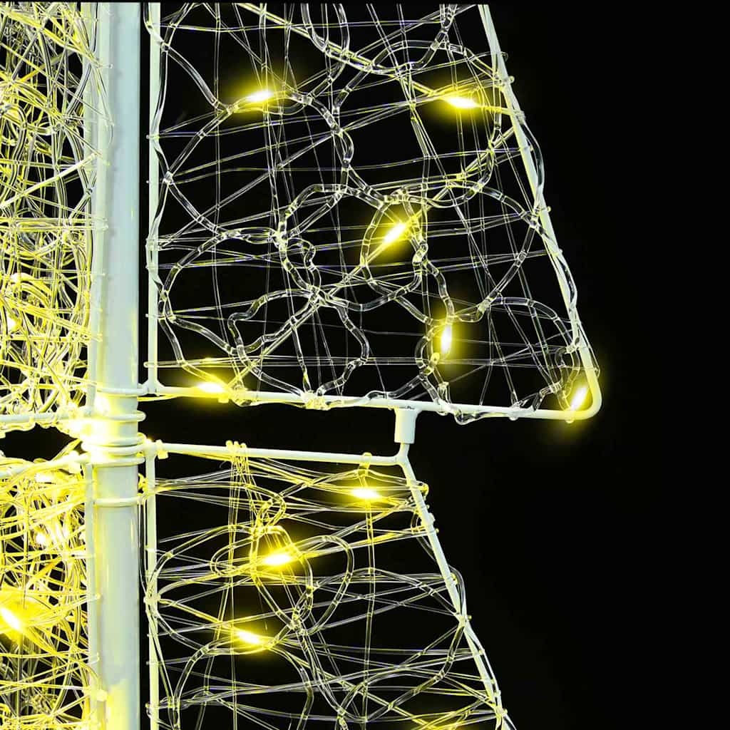 VidaXL Kerstboom met 100 LED Warmwit 120 cm Acryl