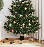 VidaXL Kerstboomstandaard Zwart 50 x 50 x 16 cm Massief grenenhout