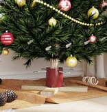 VidaXL Kerstboomstandaard 1.73 Rood 50 x 50 x 16 cm Massief grenenhout