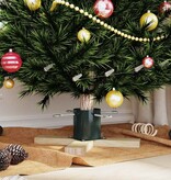 VidaXL Kerstboomstandaard Groen 50 x 50 x 16 cm Massief grenenhout