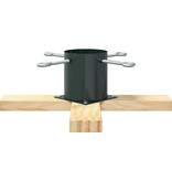 VidaXL Kerstboomstandaard Groen 50 x 50 x 16 cm Massief grenenhout