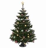 VidaXL Kerstboomstandaard Zwart 40 x 40 x 21 cm Staal