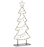 VidaXL Metalen kerstboom met standaard Zwart 90 cm Staal