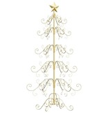VidaXL Metalen kerstboom met standaard Goud 150 cm Poedergecoat staal