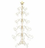 VidaXL Metalen kerstboom met standaard Goud 150 cm Poedergecoat staal