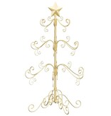 VidaXL Metalen kerstboom met standaard Goud 90 cm Poedergecoat staal