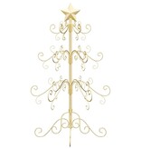 VidaXL Metalen kerstboom met standaard Goud 90 cm Poedergecoat staal