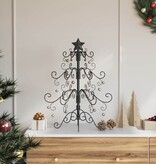 VidaXL Metalen kerstboom met standaard Zwart 60 cm Poedergecoat staal