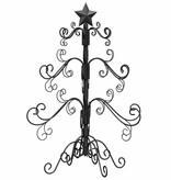 VidaXL Metalen kerstboom met standaard Zwart 60 cm Poedergecoat staal