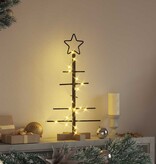 VidaXL Metalen kerstboom met standaard Zwart 60 cm Poedergecoat staal