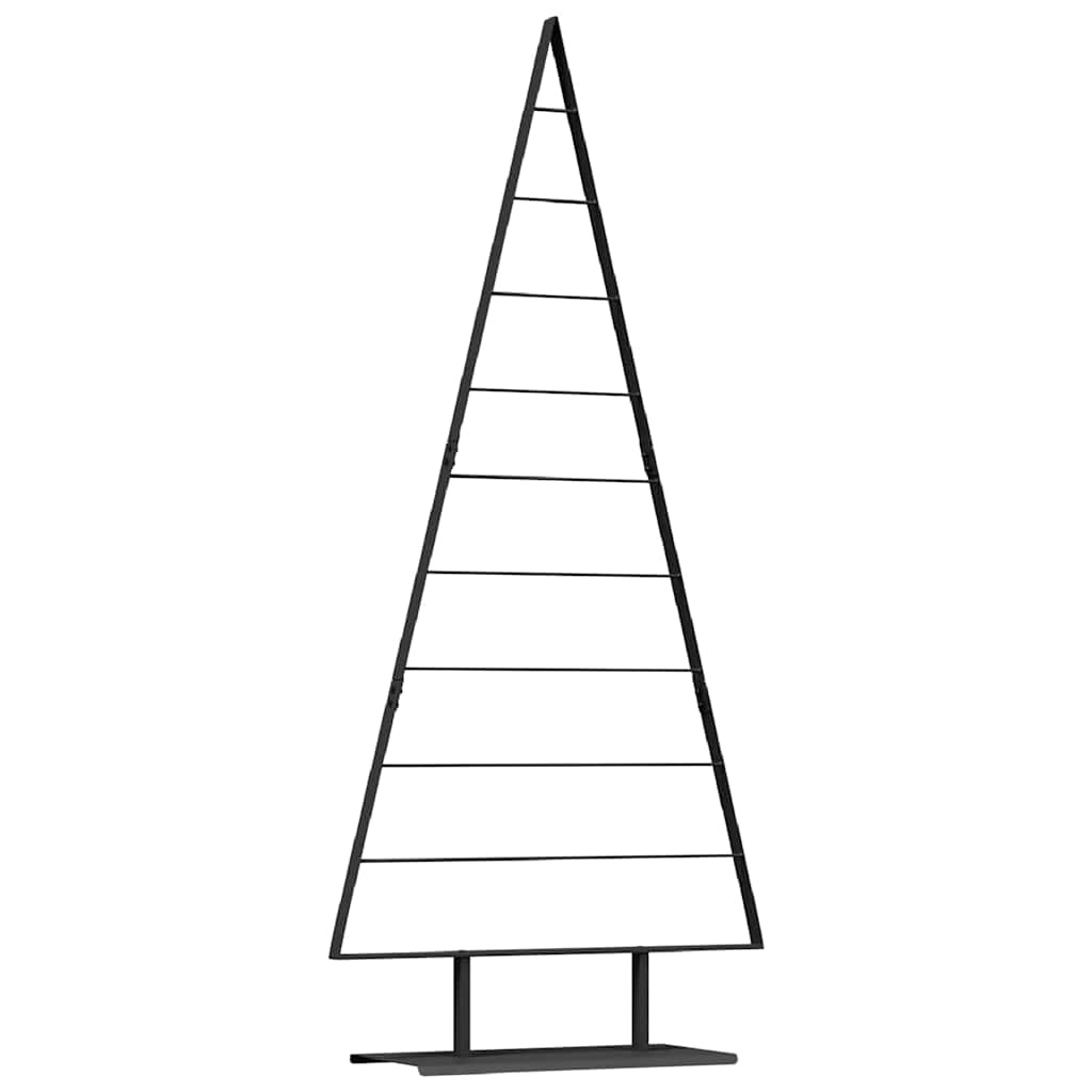 VidaXL Metalen kerstboom met standaard Zwart 210 cm Staal