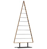VidaXL Metalen kerstboom met standaard Zwart 210 cm Staal