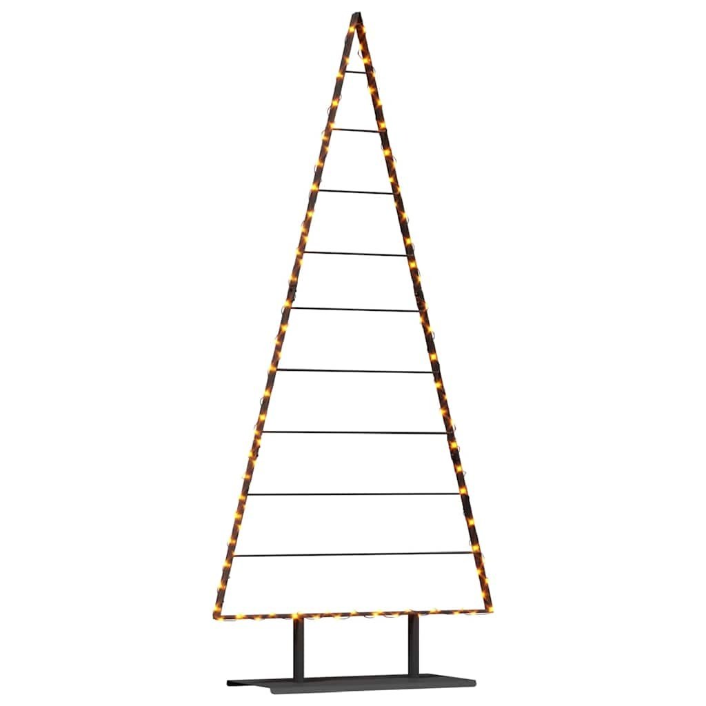 VidaXL Metalen kerstboom met standaard Zwart 210 cm Staal