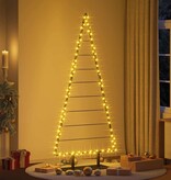 VidaXL Metalen kerstboom met standaard Zwart 210 cm Staal