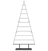 VidaXL Metalen kerstboom met standaard Zwart 210 cm Staal