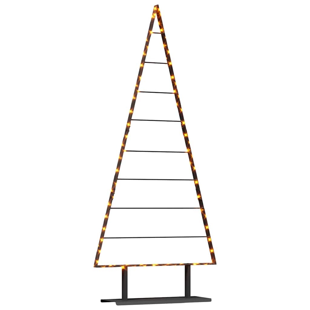 VidaXL Metalen kerstboom met standaard Zwart 180 cm Staal