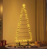 VidaXL Metalen kerstboom met standaard Zwart 180 cm Staal