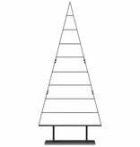VidaXL Metalen kerstboom met standaard Zwart 180 cm Staal