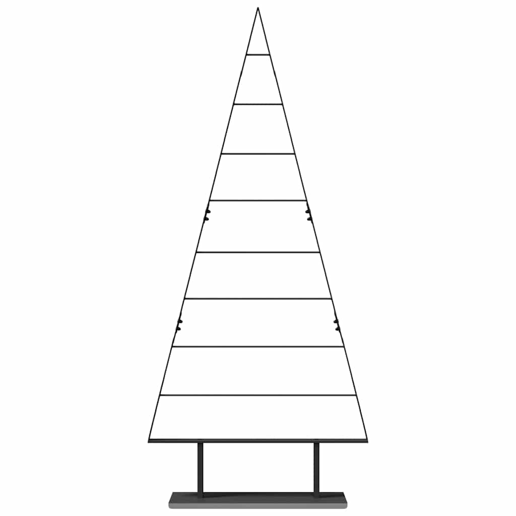VidaXL Metalen kerstboom met standaard Zwart 180 cm Staal