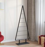 VidaXL Metalen kerstboom met standaard Zwart 150 cm Staal