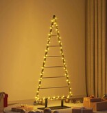 VidaXL Metalen kerstboom met standaard Zwart 150 cm Staal