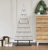 VidaXL Metalen kerstboom met standaard Zwart 125 cm Staal