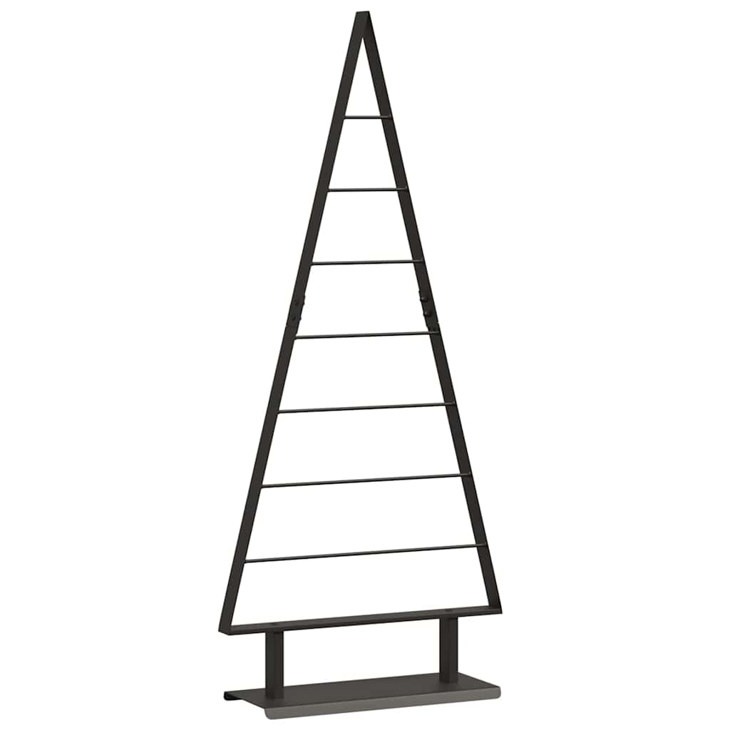 VidaXL Metalen kerstboom met standaard Zwart 125 cm Staal