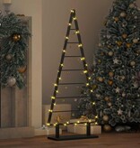 VidaXL Metalen kerstboom met standaard Zwart 125 cm Staal