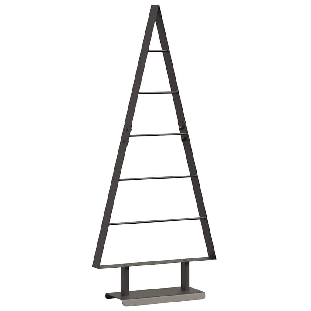 VidaXL Metalen kerstboom met standaard Zwart 90 cm Staal