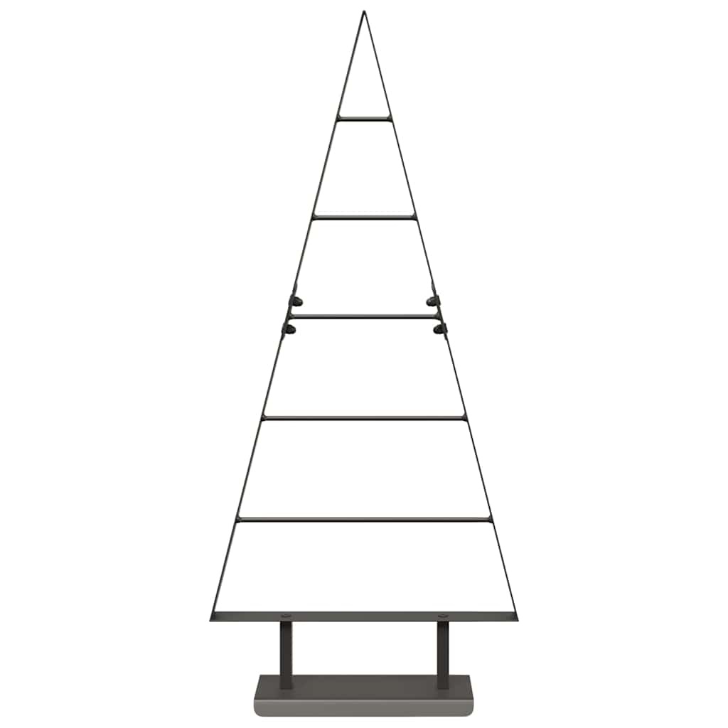 VidaXL Metalen kerstboom met standaard Zwart 90 cm Staal