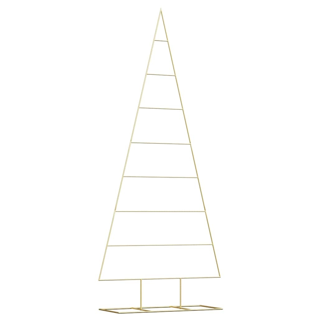 VidaXL Metalen kerstboom met standaard Goud 210 cm Poedergecoat staal