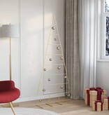 VidaXL Metalen kerstboom met standaard Goud 180 cm Poedergecoat staal