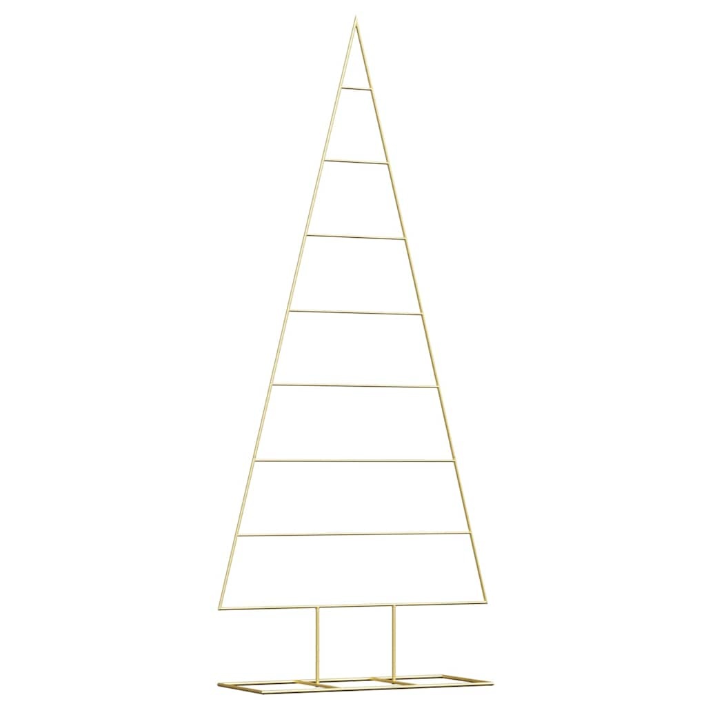 VidaXL Metalen kerstboom met standaard Goud 180 cm Poedergecoat staal