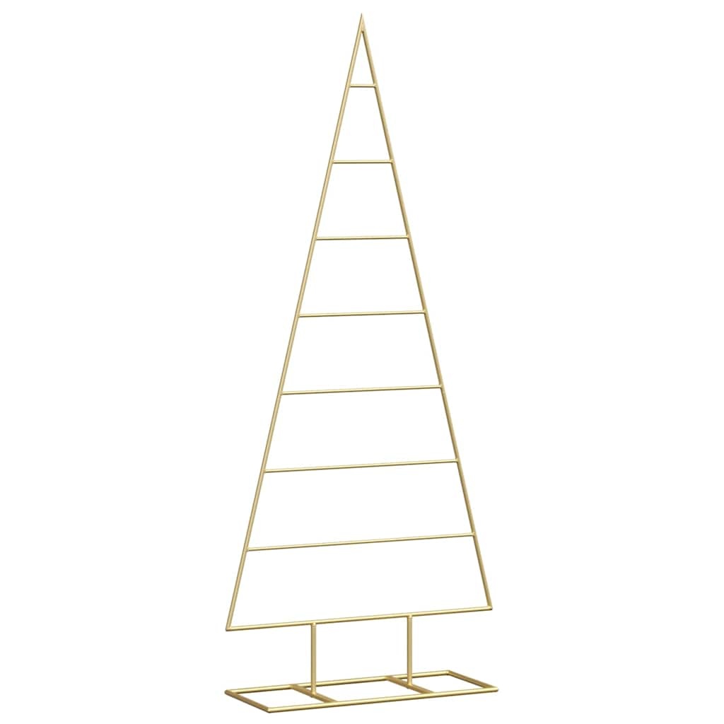 VidaXL Metalen kerstboom met standaard Goud 125 cm Poedergecoat staal