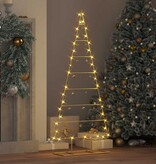 VidaXL Metalen kerstboom met standaard Goud 125 cm Poedergecoat staal