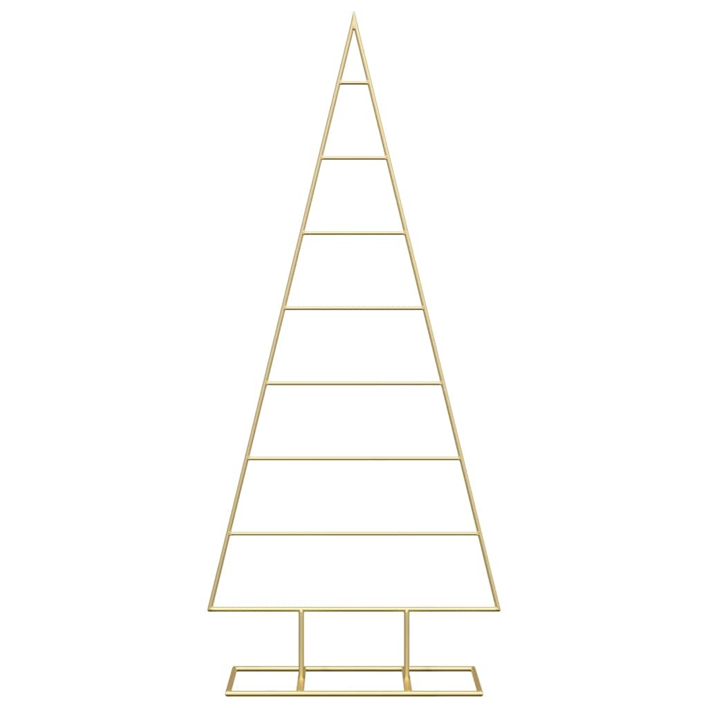 VidaXL Metalen kerstboom met standaard Goud 125 cm Poedergecoat staal