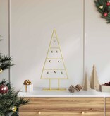 VidaXL Metalen kerstboom met standaard Goud 60 cm Poedergecoat staal