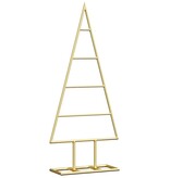 VidaXL Metalen kerstboom met standaard Goud 60 cm Poedergecoat staal